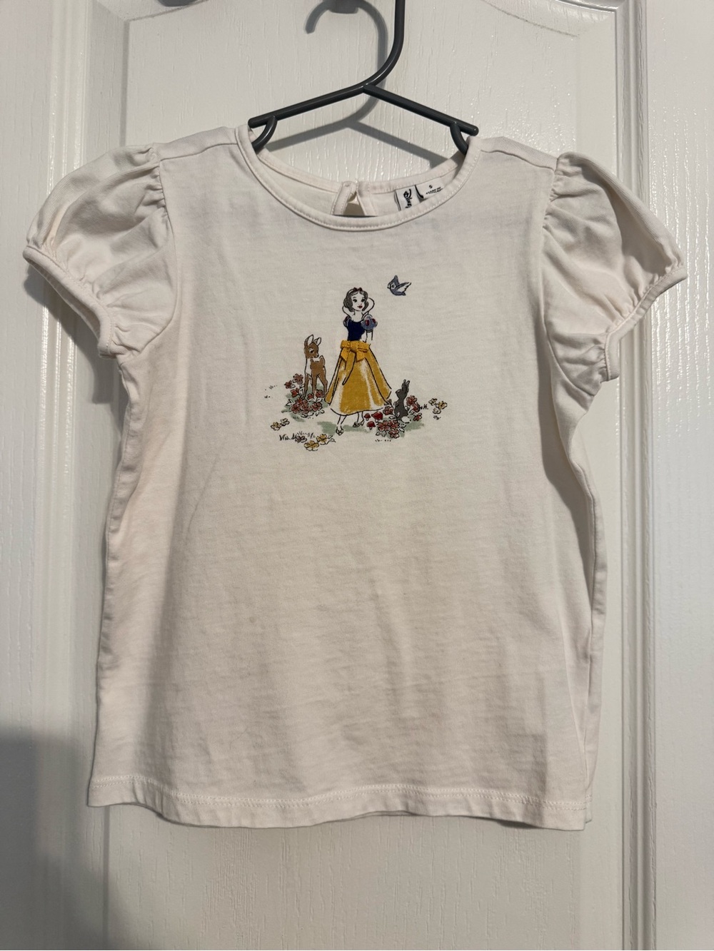 Janie and Jack x Disney Cream Short Sleeve Tee Snow White